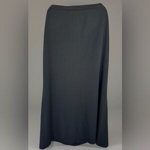 Verrazano By Rafaella Midi Polyester Blend Back Zip Black Skirt Stretch Work 16